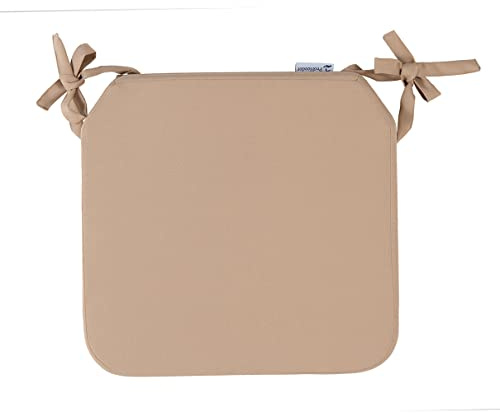 Cojines Para Sillas de Exterior - Cojines de Asiento Impermeables - Resistentes al Agua - Para Interior y Exterior, Jardín, Cocina, Comedor, Patio y Oficina - 1 x Cojín de Asiento - BEIGE - 40x40x5cm