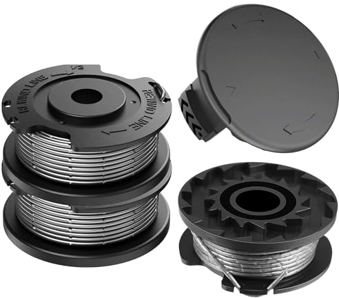 XIJIANG 3Pcs Bobina de Hilo para Recortadoras Φ1.65mm 4,9 m, F016F04557 Cubierta de Bobina para Bosch Cortabordes Eléctrico Art 23 SL Art 23-28 Art 2300 Art Easy 26 SL