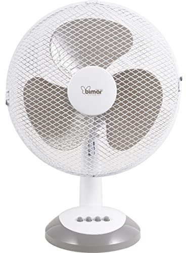 bimar VT315 Ventilatore, Ventilatore da Tavolo 30 cm con Selettore 3 Velocità, Elica con 3 Pale, Orientabile Destra - Sinistra, Inclinazione Regolabile Alto - Basso, Motore da 40W