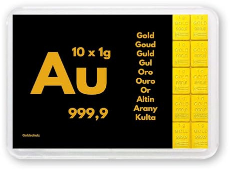 Goldschulz Edelmetalle 10g 10 g 10 Gramm Goldbarren in Motivbox - AU - mit Zertifikat