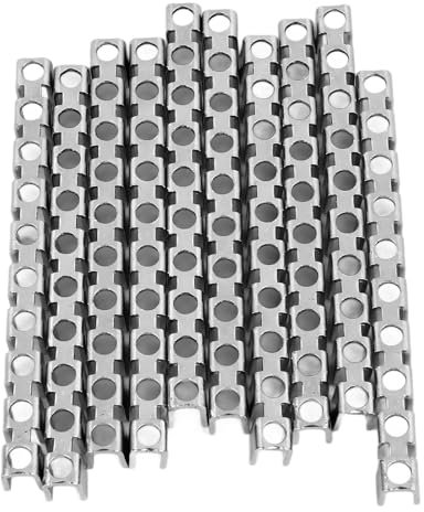 Barre Terminali da 10 Pezzi con Installazione Intrecciata con Viti da 100 Pezzi, Installazione Morsetto Conduttore Centro Connessione Morsettiera Cablaggio Striscia per il Regno