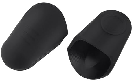 Eujgoov Capuchons D'Embout de Saxophone, 2 Pièces, Capuchon de Protection en Caoutchouc pour Embout de Saxophone et de Clarinette (Black)