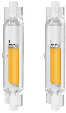 EIMOPE R7S LED 78mm 15w Dimmbar Glühbirne Lampen, Neutralweiß 4000K 1500LM, R7S LED 78mm 15W ersatz für 100W 150w Halogenlampen, Kein Flackern, 360°Abstrahlwinkel LED Stab, 2er Pack