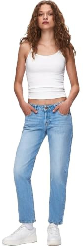 LTB Jeans Damen Fallon 300 - Straight Mid Rise Basic-5-Pocket Light Wash Blau aus Baumwollmischung - Größe W31L30