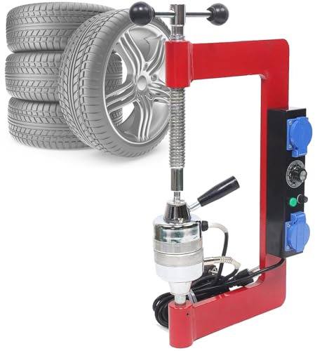 SACLMD Manueller Reifenspreizer,tragbare Reifenreparatur,Vulkanisiermaschine mit automatischer Temperatureinstellung,Reifenreparaturset,220V