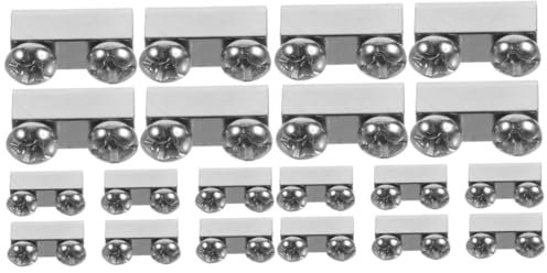 JECOMPRIS 20stücke Dual Clamp Kabel Clips Edelstahl Seilbefestigung Für Stahlseile Für Beleuchtung Und Werbeschilder Installieren Und Robust