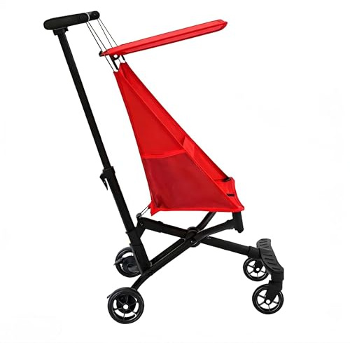Opaeroo Baby Stroller Lightweight Folding Pushchair 2.8kg 0-4yrs Red | Outdoor travel companion, gift for baby, lightweight portable, 4 colors available (red shown).
