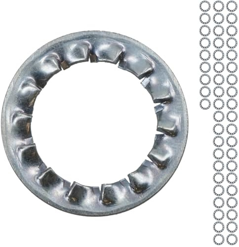 Arandelas internas a prueba de sacudidas M16 de 16 mm, dientes dentados, 50 unidades