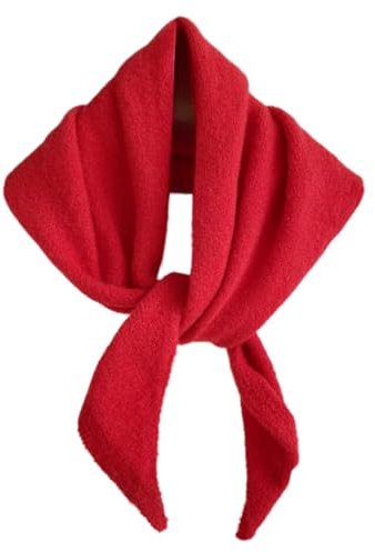 TYATVS Knit Triangle Scarf for Women Knitted Head Scarf Y2k Bandana Fisherman Downtown Girl Aesthetic Accessories