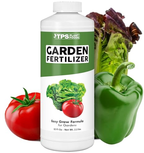 Garden Fertilizer, Complete Liquid Garden Plant Food for Edible Plants, 32 oz (1 Quart)