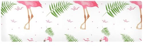 ZRWLUCKY Flamingo Hope, sottopentola per pentole e padelle calde, resistenti al calore e impermeabili, runner da tavola per piatti caldi, 90 x 30 cm,