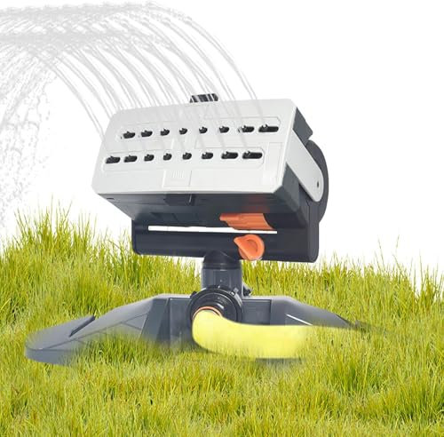 Automatische Gartenwassersprinkler, Rasensprinkler für den Garten | Verstellbarer Großflächen-Rasensprinkler, automatischer Gartensprinkler - Bewässerungssystem mit 4 Sprühmodi,
