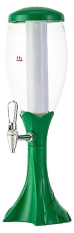 Dispensador de cerveza – Torre de grifo de cerveza, fuente de cerveza | Dispensador de agua y bebidas con tubo de hielo y grifo, dispensador de torre luminosa para uso en el hogar