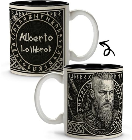 Tasse Viking personnalisée. Accessoires Vikings pour homme. Verre inspiré de Ragnar Lothbrok. Cadeau de fête des pères. Vikings Fans. Carafe à bière. Cadeau ami invisible. Caneca Bière.