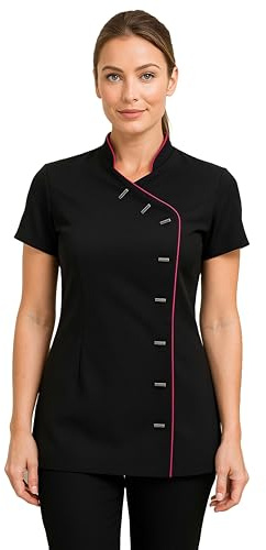 kraftd Women's Beauty Tunic Spa Salon Beautician Tunics Nail Massage Therapist Uniform Work Wear Tops