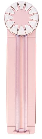 Cortador de papel – Cortador giratorio 12 en 1 | Cortador de manualidades, herramienta de borde decorativo con cuchillas de zig y ondas, guía de regla para cortes de precisión, recortadora de tarjetas