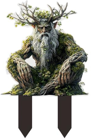 Gartenfiguren für DraußEn Gartendeko für Skulpturen DraußEn Statue Gartendeko Ornament Miniatur Figuren Blumentopf Pfähle Aus Acryl,Gartenfiguren Dekoration für Drinnen und Draußen (Color M)