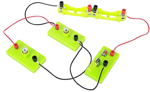 Pssopp Schaltkreis-Lernset für, Labor für Grundlegende Elektrische Schaltkreise aus Kunststoff mit DIY-Projekten für die Mint-Ausbildung und Praktisches Lernen (Schaltungsserien- und