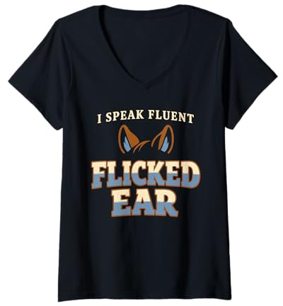 Femme Cheval Humour Humour Expérimenté Propriétaire de Cheval I Can Read Horses T-Shirt avec Col en V
