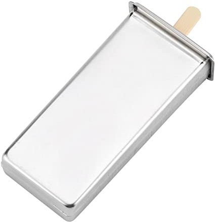 ZASCHMOY Molde para Helado de Acero Inoxidable para Uso Industrial, Doméstico, de Cocina y de bricolaje: ¡hace 6 Helados a la Vez, Diseño Duradero, Seguro y Fácil de usar! (placa plana)
