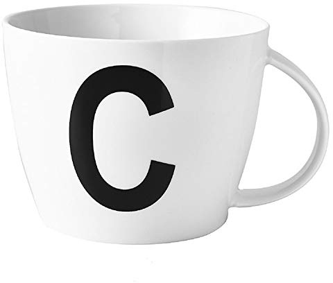 MUXUE Tazze da tè di Grande capacità, Tazza da Latte per Colazione 800 Ml, Tazze da Latte con Lettera a d'Avena, Tazze da tè in Ceramica Come Regali per Amici e Famiglie