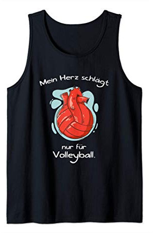 Volleyball Spruch Lustig Beachvolleyball Aufschlag Trikot Tank Top