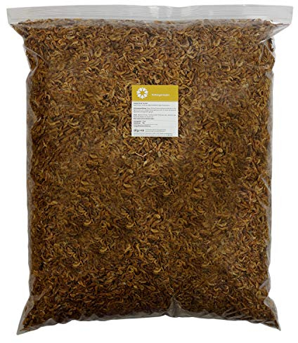algova Sötvattenräkor torkade 10 kg | optimal storlek 2–4 cm | Foder för vattensköldpaddor & koi