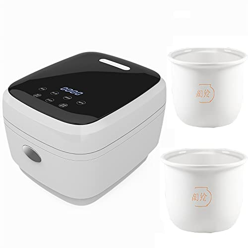 HMTE Cuociriso e vaporiera 2/3/4/5L Fodera Antiaderente in Lega di Alluminio addensata di Grande capacità Adatto per dormitori familiari 1~8 Persone Cuociriso (Size : 4L)