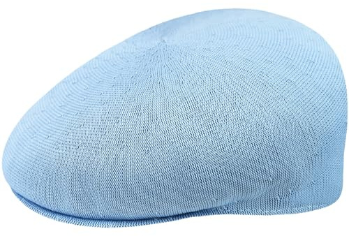 Kangol Tropic Flatcap 504 Schirmmütze Schiebermütze Herrencap Sommercap Damen/Herren - mit Schirm Frühling-Sommer Herbst-Winter Frühjahr Sommer Herbst Winter - L (58-59 cm) hellblau