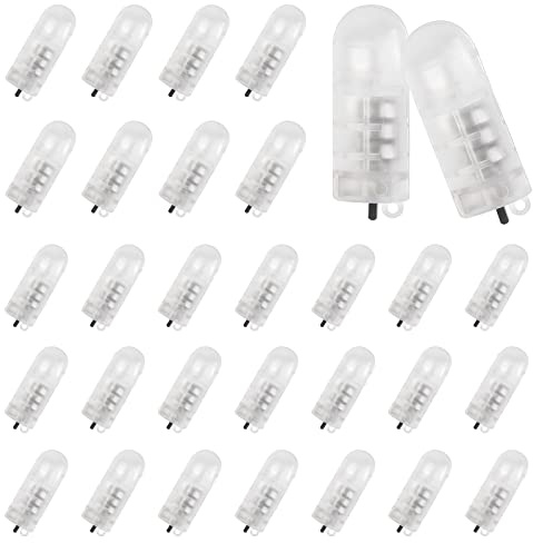 Yizhet LED Ballonlichter 30er Set, Bunt | Mini Lampions Lichter, Für Luftballons, Papier Laternen, Weihnachten, Hochzeit
