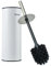 Bamodi Toilettenbürstenhalter - Edelstahl, Langlebig, Hygienisch, Effiziente Reinigung, Elegantes Design, Spritzschutz, Austauschbarer Kopf, Badezimmer Accessoires Set