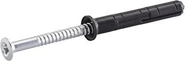 Würth 5521929 - Tasselli per unghie SHARK HAMMER | collo alto 8 x 100 | 100 tasselli per calcestruzzo e muratura | altezza di fissaggio 60, colore nero
