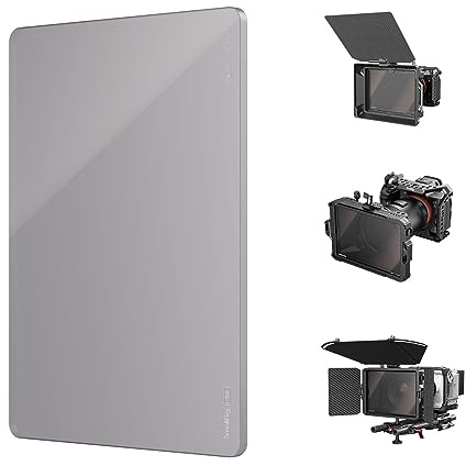SMALLRIG 4 x 5.65 ND 0,3 (1 Stop) Filter, quadratischer Neutraldichtefilter, 4 mm Dickes, mehrschichtig beschichtetes optisches B270-Glas, 50% Lichtdurchlässigkeit für Außenaufnahmen – 4224