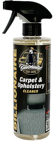 Billionaire Carpet & Upholstery Cleaner Limpiatapicería y Moqueta Limpiador Multiusos para Tapicerías Téxtiles Moqueta y Alfombrillas de Coche con Pistola de Espuma Aroma a Suavizante 500ml
