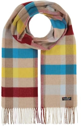 FRAAS Cashmink Schal 35 x 200 cm - Weicher als Kaschmir - Made in Germany - Schal mit bunten Streifen für Damen - Perfekt für Herbst und Winter Soft Beige