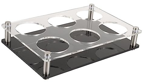 Ciieeo Set of Glasses Shot Glass Holder Serving Trays Lids Acrylic Cup Rack for Home