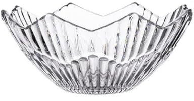 JUNYFFF Corbeille À Fruits en Bol Décoratif, Panier À Fruits en Multicolore, Verre en Cristal Coupe De Fruits Ménage Maison Créative Pot De Bonbons Salon Moderne Présentoir À Fruits,Clear