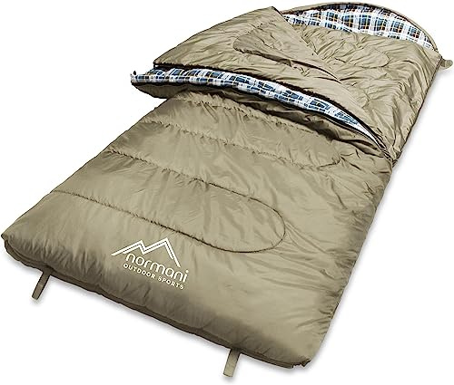 4-in-1-Funktion Extrem Outdoor Schlafsack 'Antarctica' aus Nylon Rip-Stop mit 500 + 250 g/m² Hollow Fiber Füllung 220 x 90 cm Farbe Bronze Größe Rechts