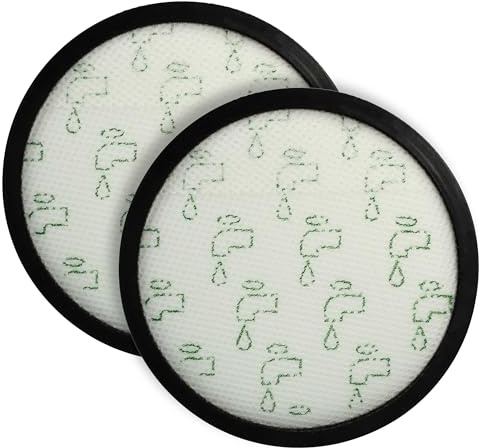 vhbw 2 x dammsugarfilter kompatibel med Rowenta Green Force Max Silence RO6164EA, RO6136EA dammsugare – frånluftsfilter svart vit
