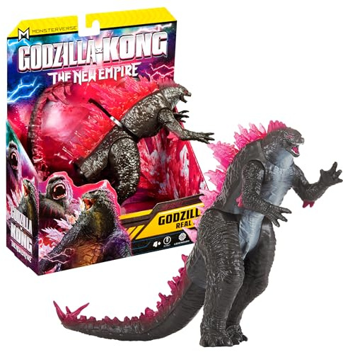 MonsterVerse Godzilla x Kong: The New Empire, 15 cm Real Feel Godzilla Actionfigur Spielzeug, Ikonische Sammlerfilmfigur, Für Kinder ab 4 Jahren