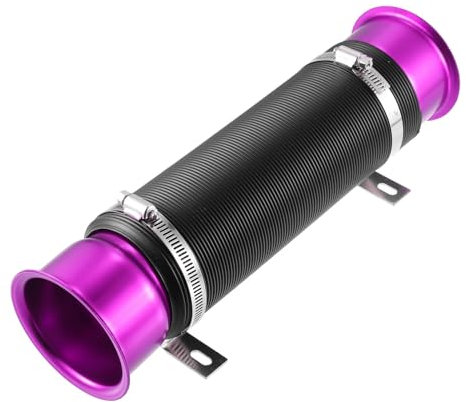Ansaugrohr 76mm 3 Zoll Universal verstellbares Auto für Ansaugluft für Rohrluftkanal für Schlauch kalte Luft für Turbo für Ans(Violett)