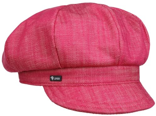 Lipodo Denim Ballonmütze Damen Made in Italy Stoffmütze Newsboy Cap Sommer