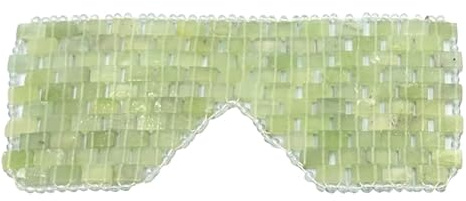 Jade Eye Patch Mask – ögonmask, jademask, återanvändbar ansiktsmask, lugnande mask | sovskydd med jade ansiktsögon