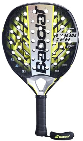 Babola't Counter Viper 2025, Racchetta da Padel, Sistema Vibrabsorb, Design Nero e Giallo