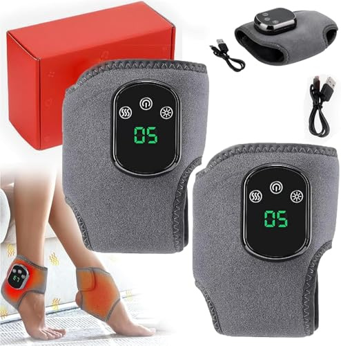 Cordless Foot Massager - 3-in-1 Heat Therapy Device for Plantar Fasciitis & Foot Fatigue 3 Massage Modes for Natural Healing (2PCS)