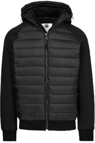 PITBULL - Veste Homme Hybride PALOMAR, Vestes Hommes Transition, Doudoune Homme avec Capuche, Veste Slim Fit, Vestes Légèrement Rembourrée, Veste Respirante