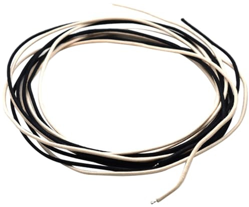 Gitarrendraht, mit Stoff überzogen, vorverzinnt, 1,8 m, Pushback, 22 AWG, Vintage-Stil, Ersatzteile, mit Stoff überzogener Draht für E-Gitarre