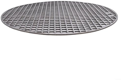Besttoolifes Tapis de cuisson rond en acier inoxydable, 18-30 cm de diamètre, 2 mm d'épaisseur, pour barbecue extérieur, barbecue au charbon, cuisson et séchage des aliments (30 cm)