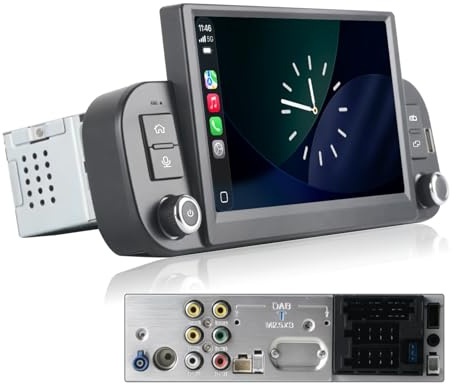 Autoradio Linux per Fiat Panda 2013-2025 con CarPlay Wireless e Android Auto, avvio in 2 secondi, comandi fisici tramite manopola, audio di livello OEM, Porta ISO Plug & Play