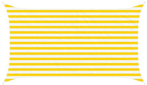 vidaXL Toldo Vela de Sombra Amarillo y 3,5 x 2 m 100% Poliéster Oxford